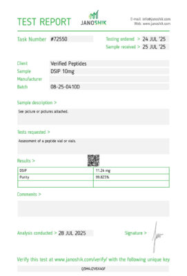 DSIP Lab Test Report July 2025